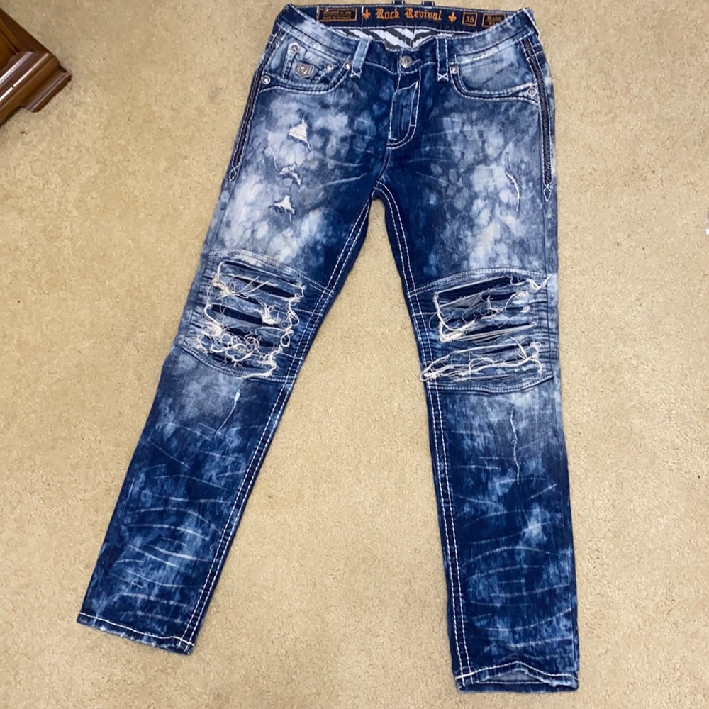 Rock revival men’s jeans